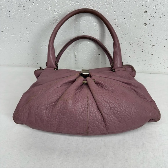 Salvatore Ferragamo Gancini Mauve Purple Leather Shoulder Bag BW-21 B105 READ - Picture 7 of 16